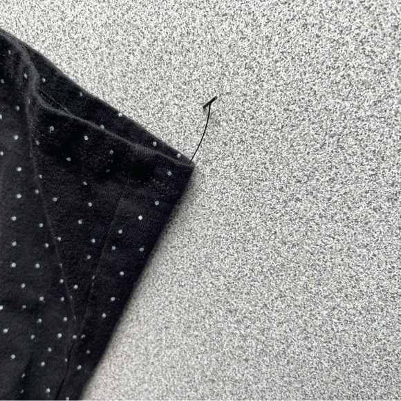 Aria Collection Black White Dotted Cotton Nightdress Size XL - Picture 5 of 9